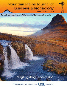 Mountain Plains Journal of Business and Technology, volume 21 issue 1, 
