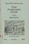 Brief History of the First Presbyterian Church of Kearney, Nebraska by H. L. Crawford