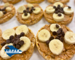 Peanut Butter and Banana Caramel Rice Cakes by Kaiti George RD, LMNT