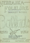 Ballads - Nebraska Folklore