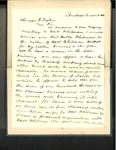 Letter from William C. Booth to Thomas Fenton Taylor